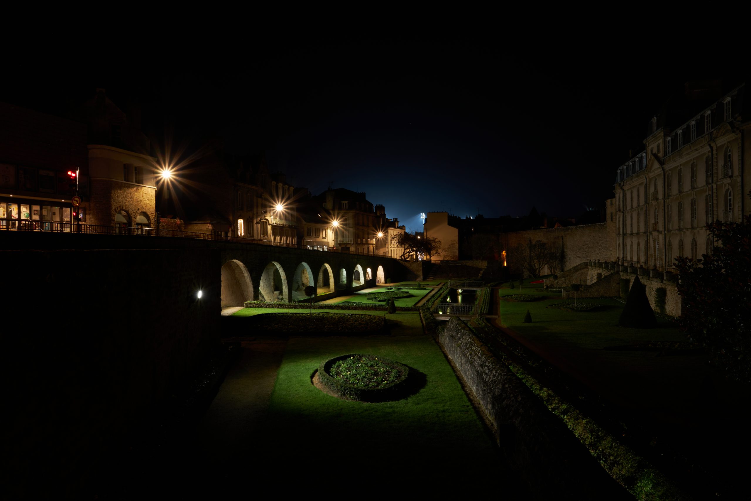 Photo de nuit sur Auray